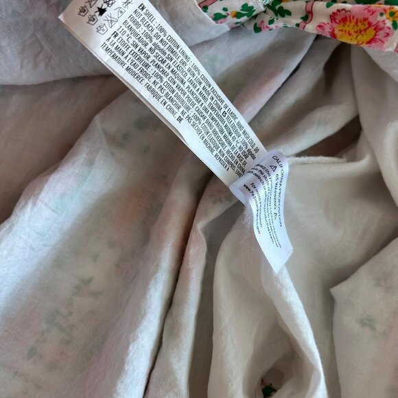 Tuckernuck by Hyacinth House Sz L Floral Lupine Bow Square Neck Midi Dress - Picture 14 of 16